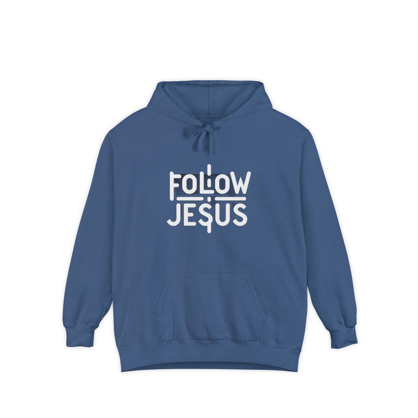 Follow Jesus - Unisex Garment-Dyed Hoodie