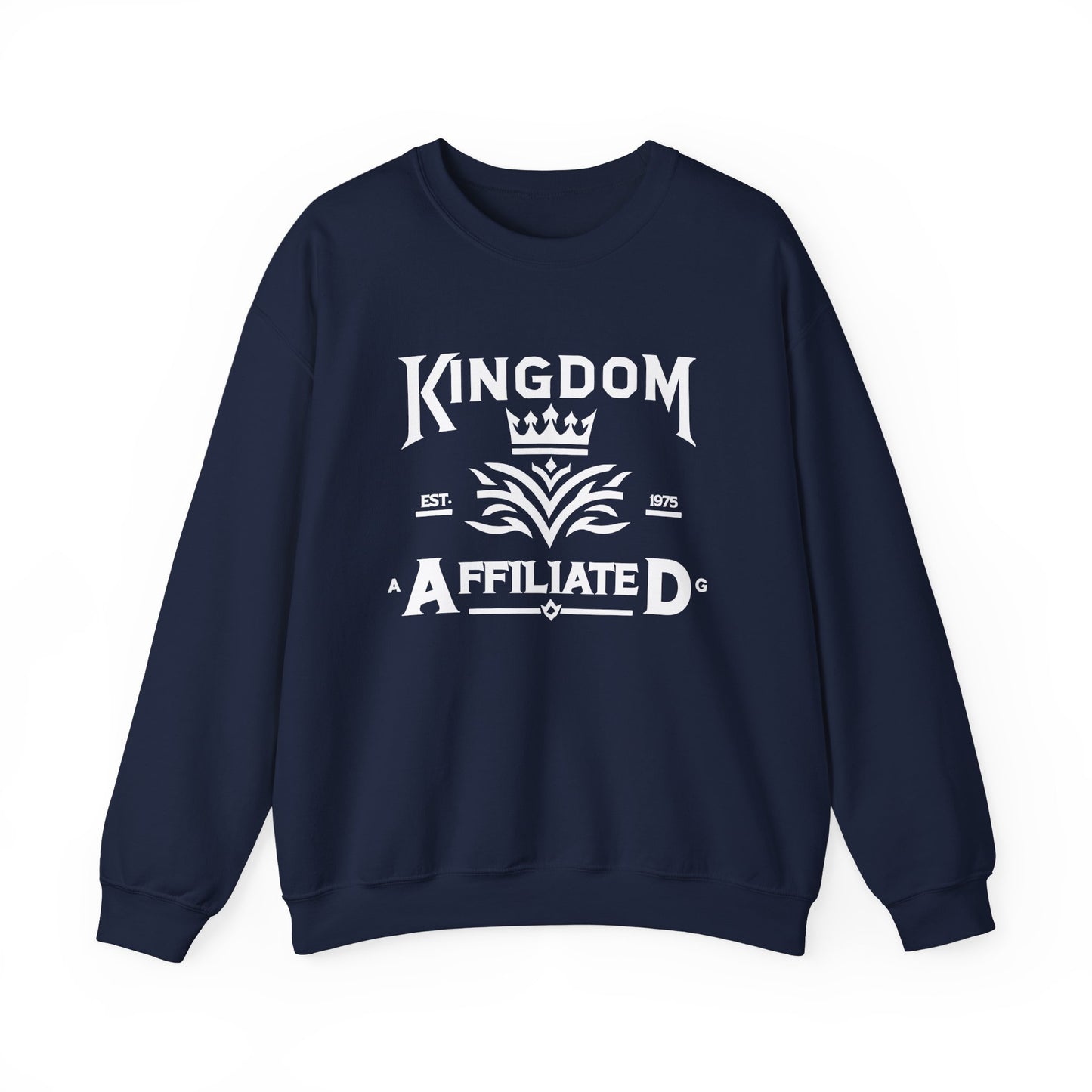 Kingdom Affiliate Crewneck Sweatshirt, Cozy Unisex Sweatshirt for Everyday Wear, Gift for Friends, Casual Style, Perfect for Fall