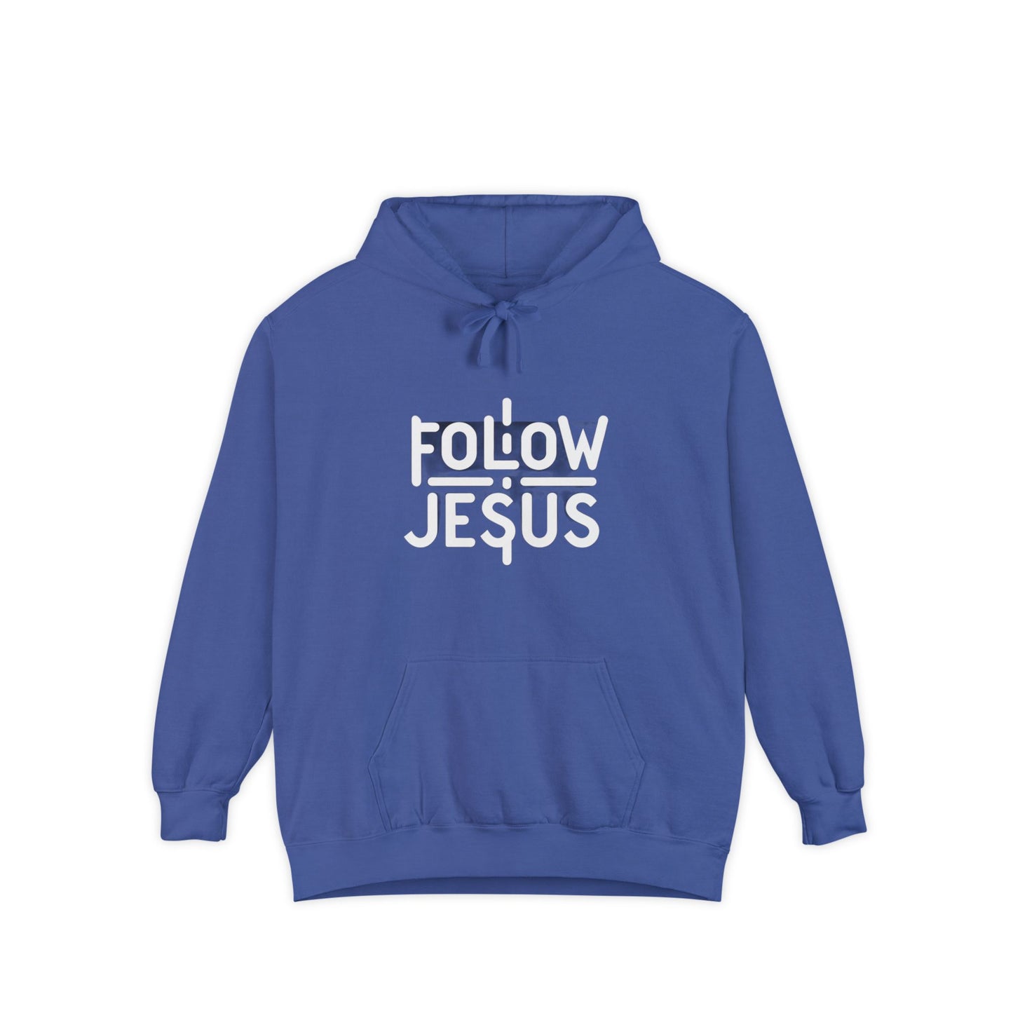 Follow Jesus - Unisex Garment-Dyed Hoodie