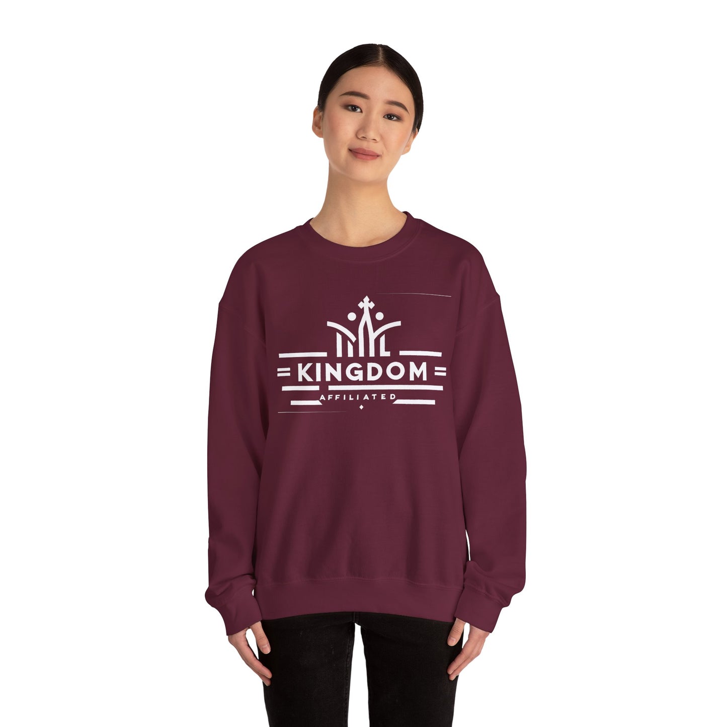 Kingdom Affiliate Crewneck Sweatshirt | Cozy Unisex Sweatshirt for Casual Days, Gifts for Him or Her, Perfect for Relaxation
