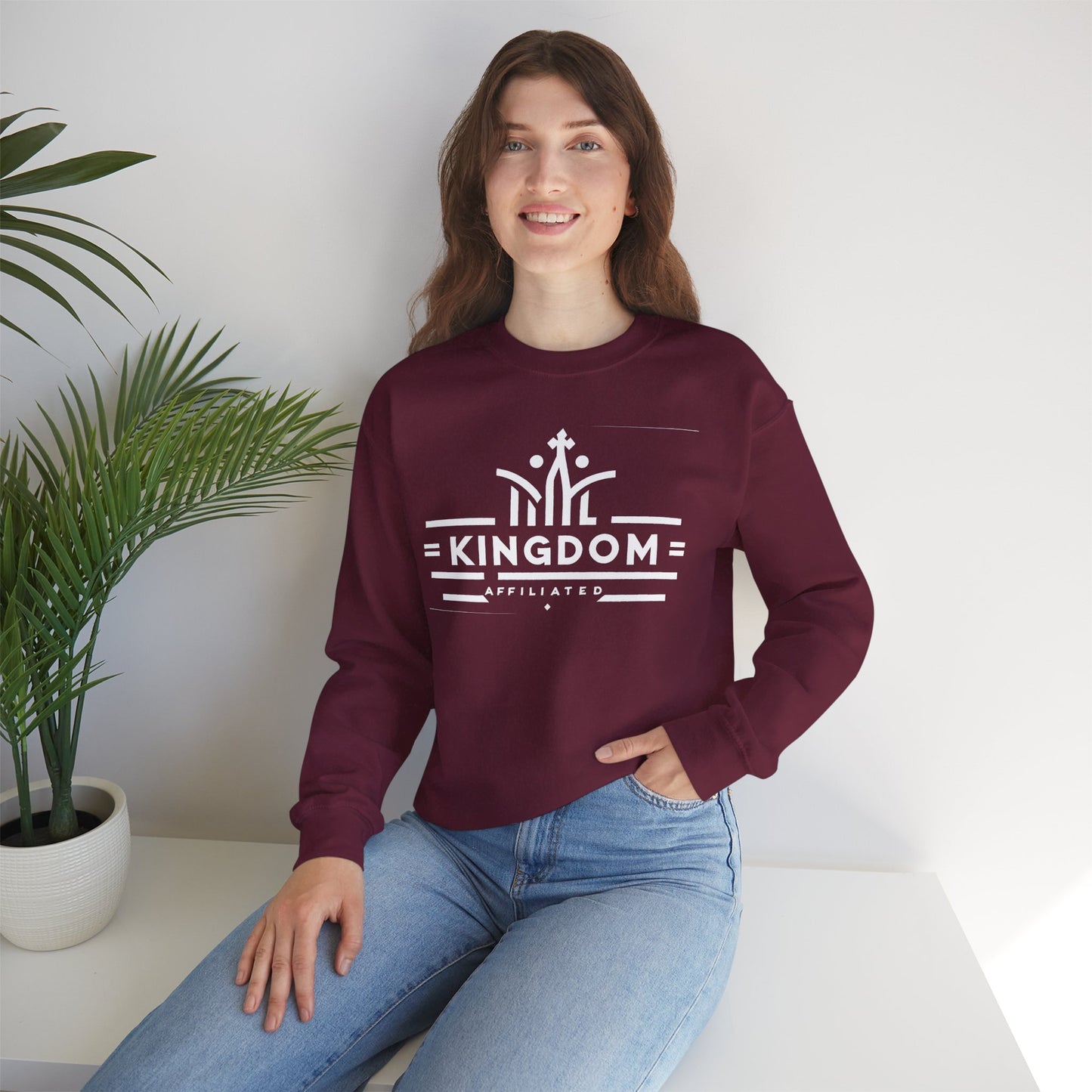 Kingdom Affiliate Crewneck Sweatshirt | Cozy Unisex Sweatshirt for Casual Days, Gifts for Him or Her, Perfect for Relaxation