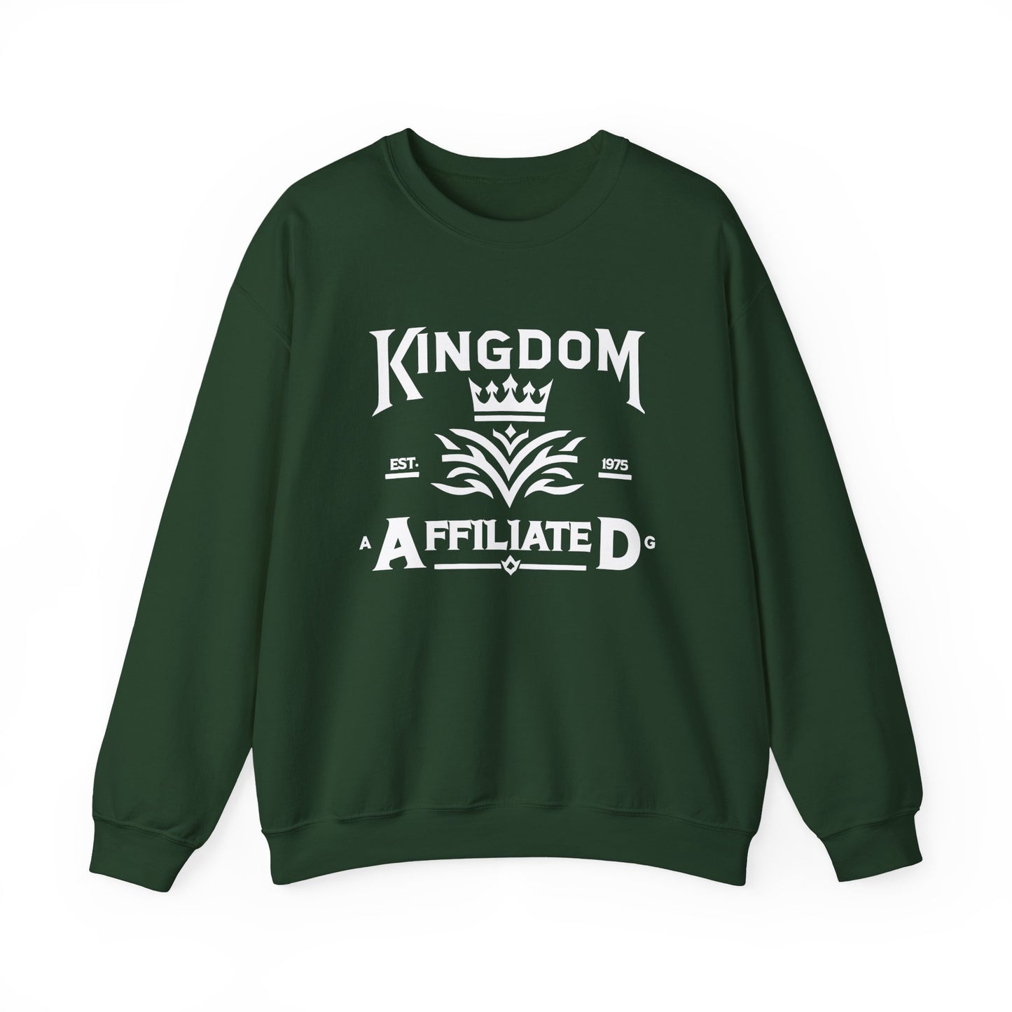 Kingdom Affiliate Crewneck Sweatshirt, Cozy Unisex Sweatshirt for Everyday Wear, Gift for Friends, Casual Style, Perfect for Fall