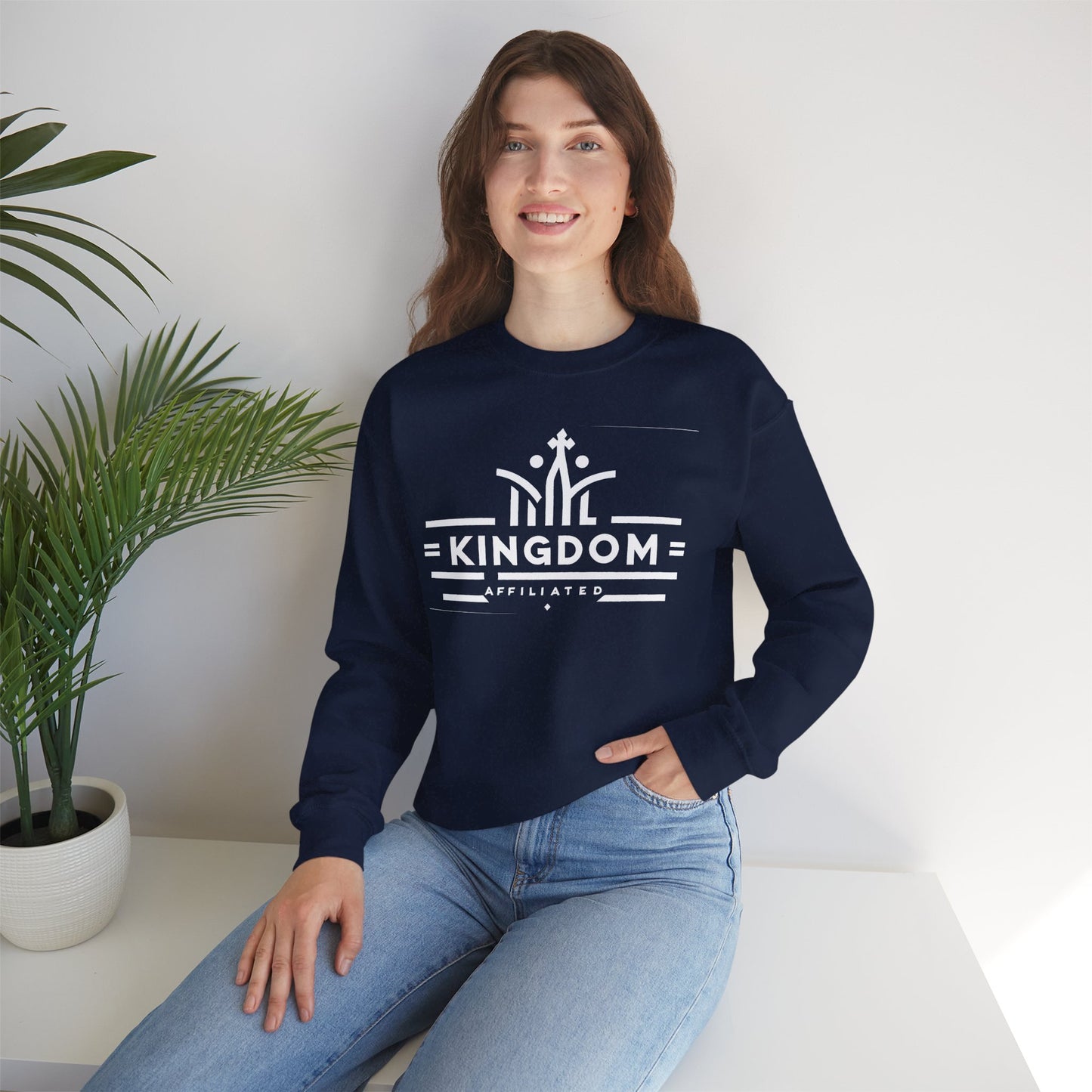 Kingdom Affiliate Crewneck Sweatshirt | Cozy Unisex Sweatshirt for Casual Days, Gifts for Him or Her, Perfect for Relaxation