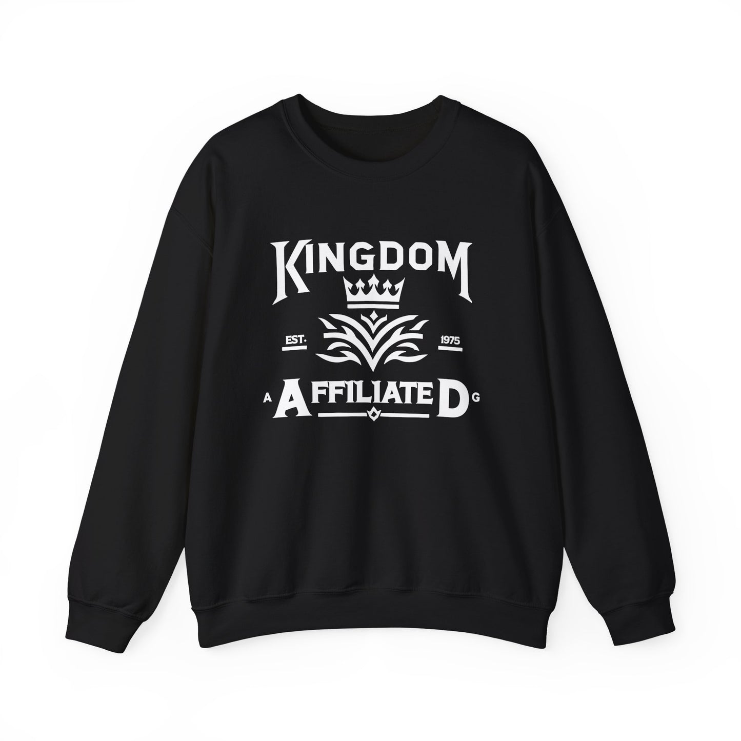 Kingdom Affiliate Crewneck Sweatshirt, Cozy Unisex Sweatshirt for Everyday Wear, Gift for Friends, Casual Style, Perfect for Fall