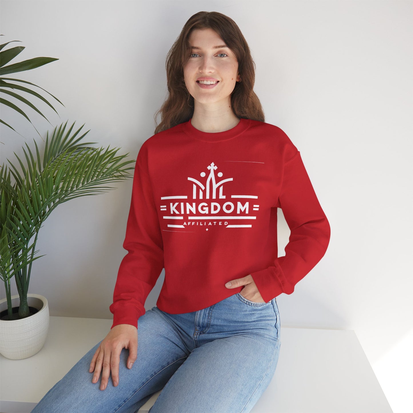 Kingdom Affiliate Crewneck Sweatshirt | Cozy Unisex Sweatshirt for Casual Days, Gifts for Him or Her, Perfect for Relaxation