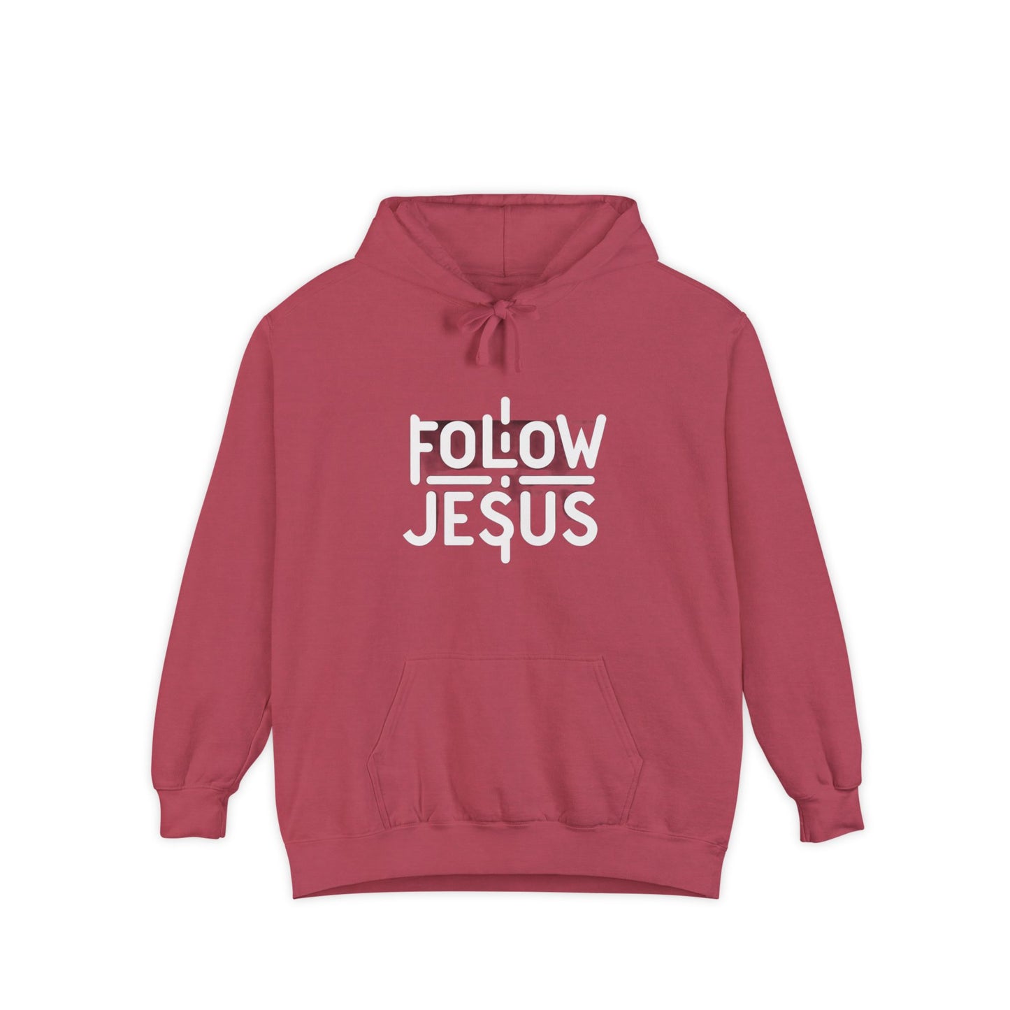 Follow Jesus - Unisex Garment-Dyed Hoodie