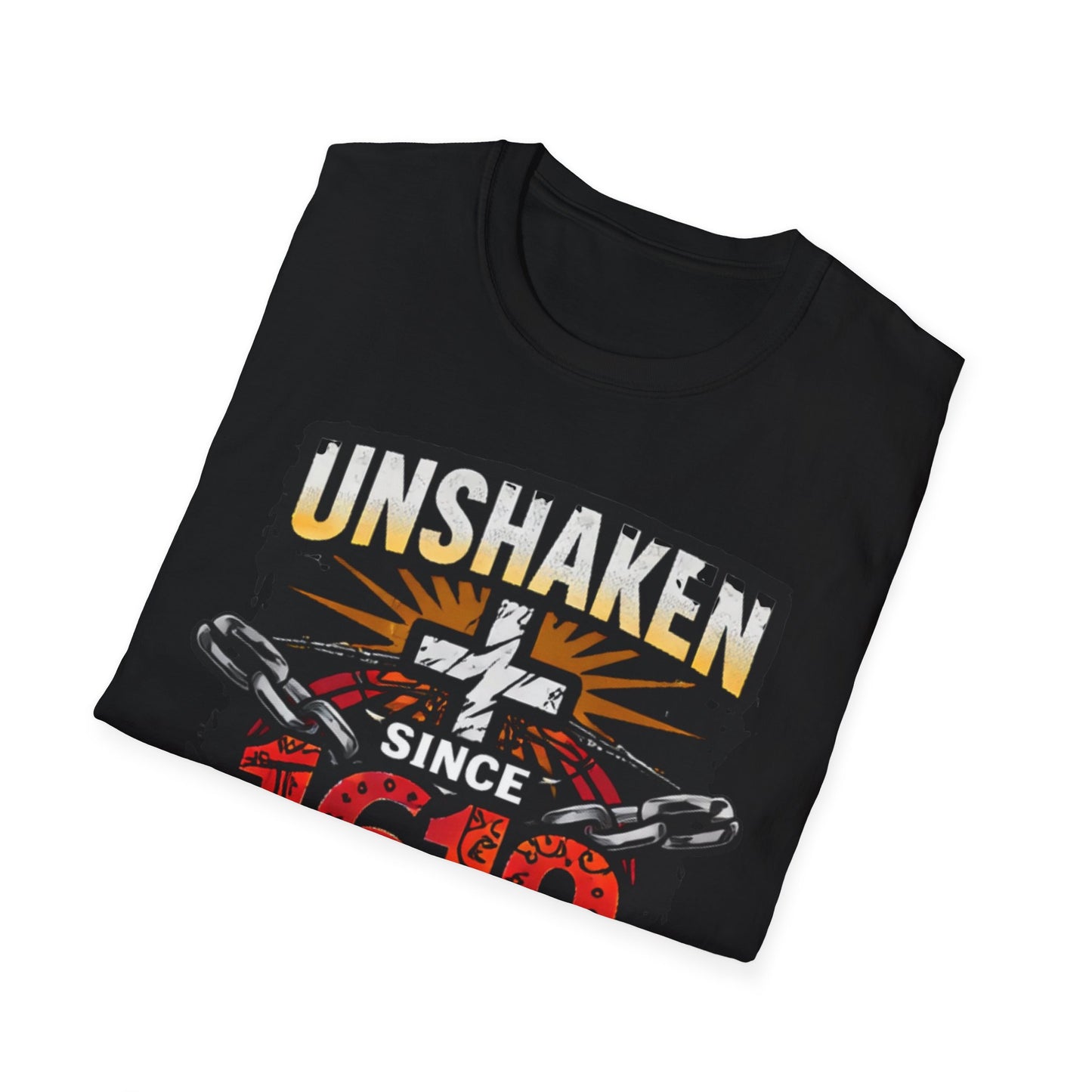 Unshaken Since 1619 T-Shirt — Heritage Faith & Resilience Tee